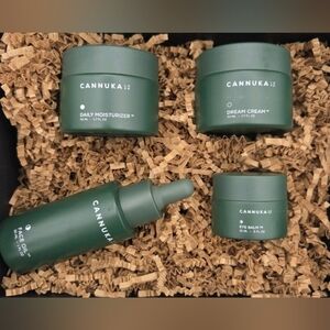 Cannuka 4pc All Day Skincare Set Day & Night Cream Face Oil Eye Cream RT$313 NIB